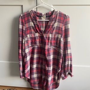 Antheopologie women’s flannel size small